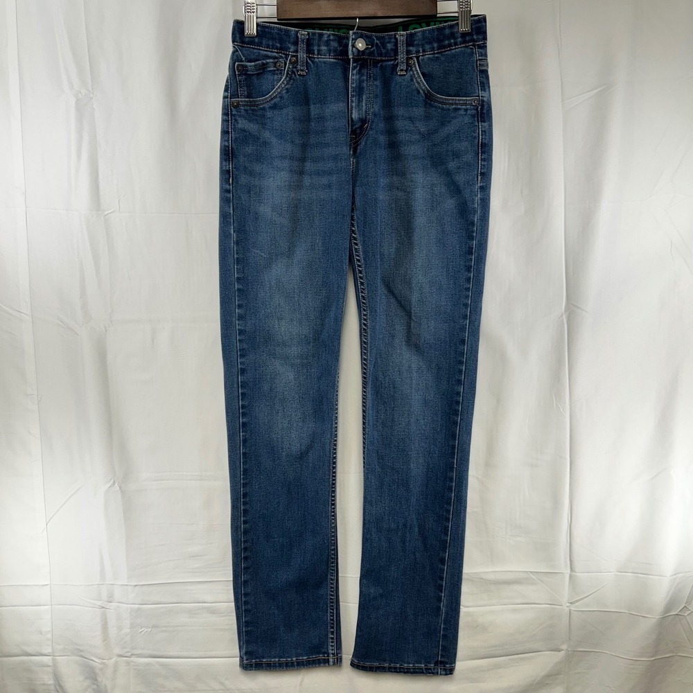 Levi's 511 Slim Jeans Boys 18 Reg‎ Blue Medium Wash Denim Pants 29x31